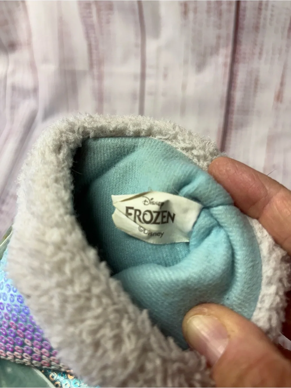 Disney Frozen Light Blue Kids Slippers